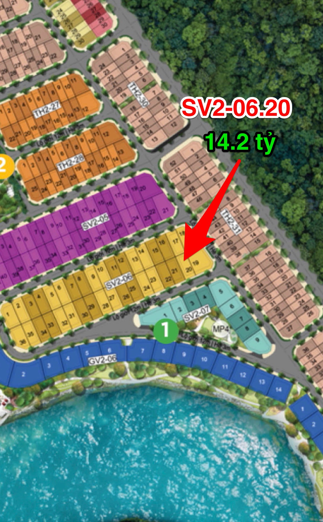 Bán lỗ 500 triệu Căn Villa Song Lập Phoenix South 3: SV2-06.20