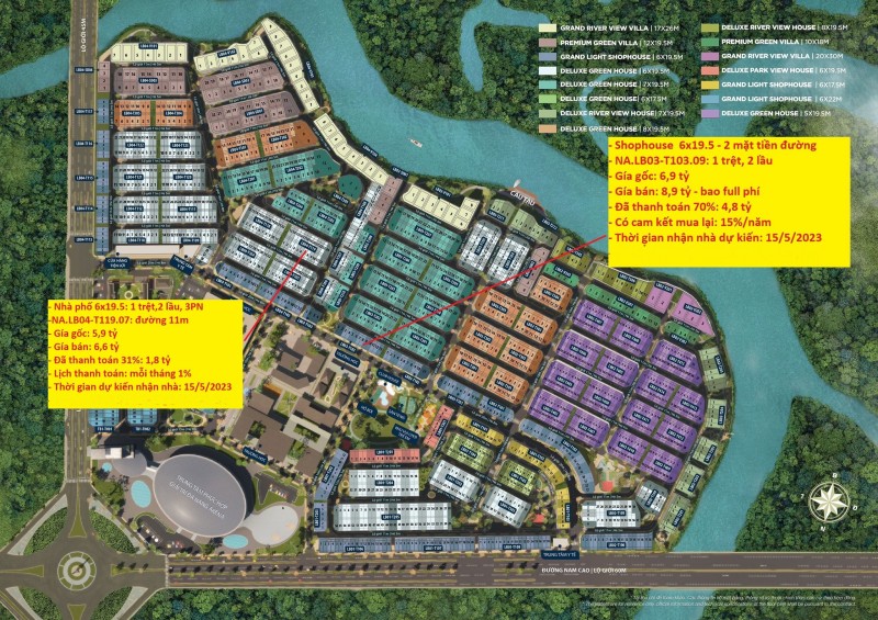 Bán Shophouse Valencia 6x19.5